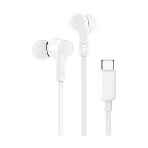 Belkin SoundForm G3H0002btWHT সাদা ইন-ইয়ার ইয়ারফোন, Type-C কানেক্টর