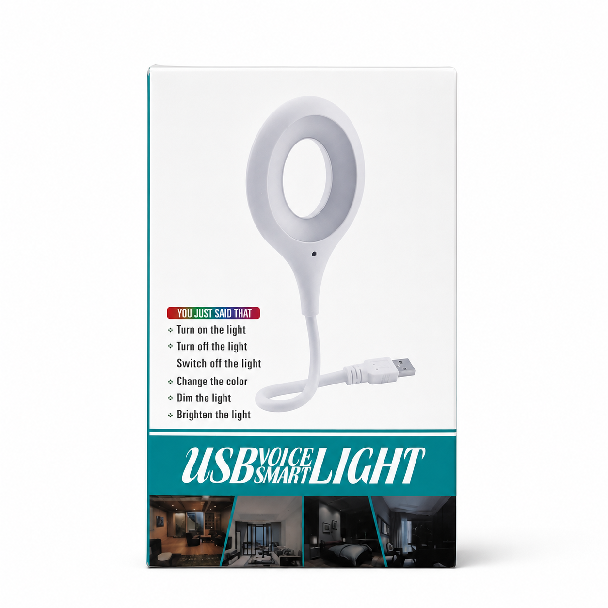 USB স্মার্ট ভয়েস কন্ট্রোল LED লাইট – অফলাইন ভয়েস, 360° ফ্লেক্সিবল রিডিং ল্যাম্প