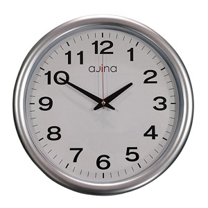 Tulip Wall Clock Round Black