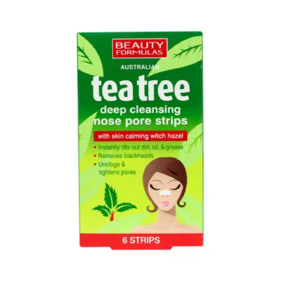 Beauty Formulas Tea Tree নোজ পোর স্ট্রিপস 6টি