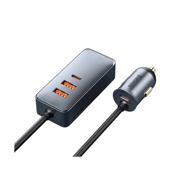 বেসাস শেয়ার টুগেদার CCBT-A0G ডুয়াল ইউএসবি ও ডুয়াল ইউএসবি-সি ৬০ওয়াট কার ফাস্ট চার্জার