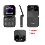 Tinstar T888 ডুয়াল সিম স্ট্যান্ডবাই বক্স শেপ ফোল্ডিং ফিচার ফোন