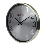 Ajina Deluxe রাউন্ড ওয়াল ক্লক ডিজিট ছাড়া – গোল্ডেন