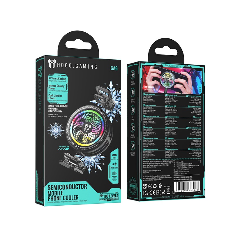 HOCO GA6 Glacier AI Semiconductor Phone Cooler