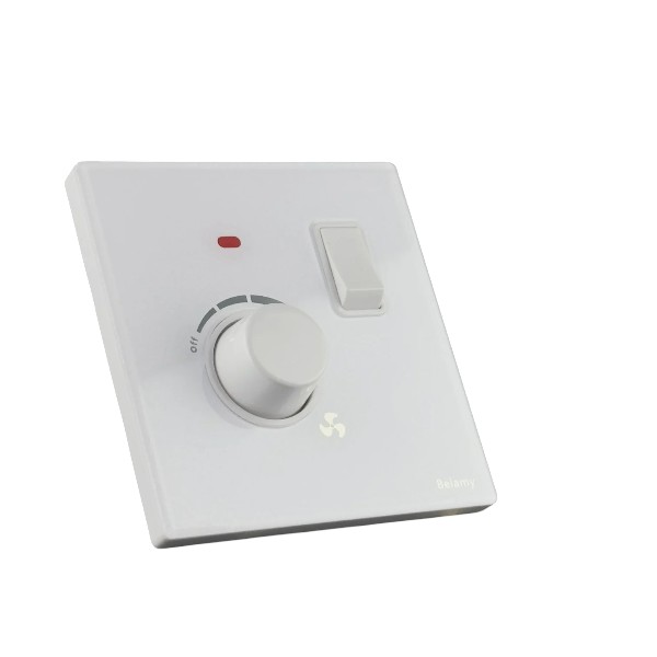 Belamy White 1 Dimmer With Switch | BE-157-SW