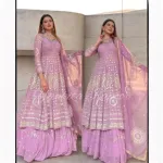 ডিজাইনার পার্টি ওয়্যার টপ, লেহেঙ্গা ও দোপাট্টা সেট