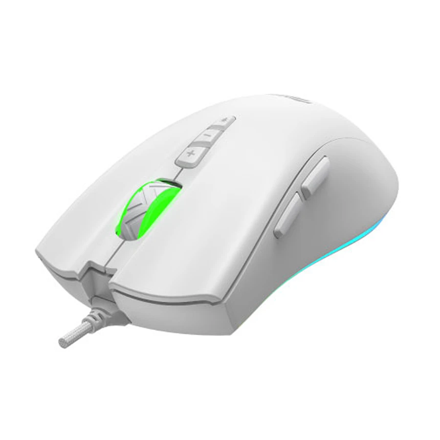 Havit MS1040 RGB Wired White Programmable Gaming Mouse