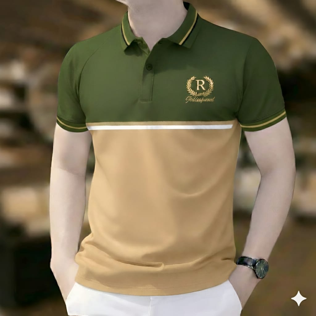 Men's Cotton Polo Shirt with Half Sleeves, 200 GSM, 5 Colours
