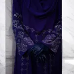 Barisha লাক্স স্টোন বোরকা সেট