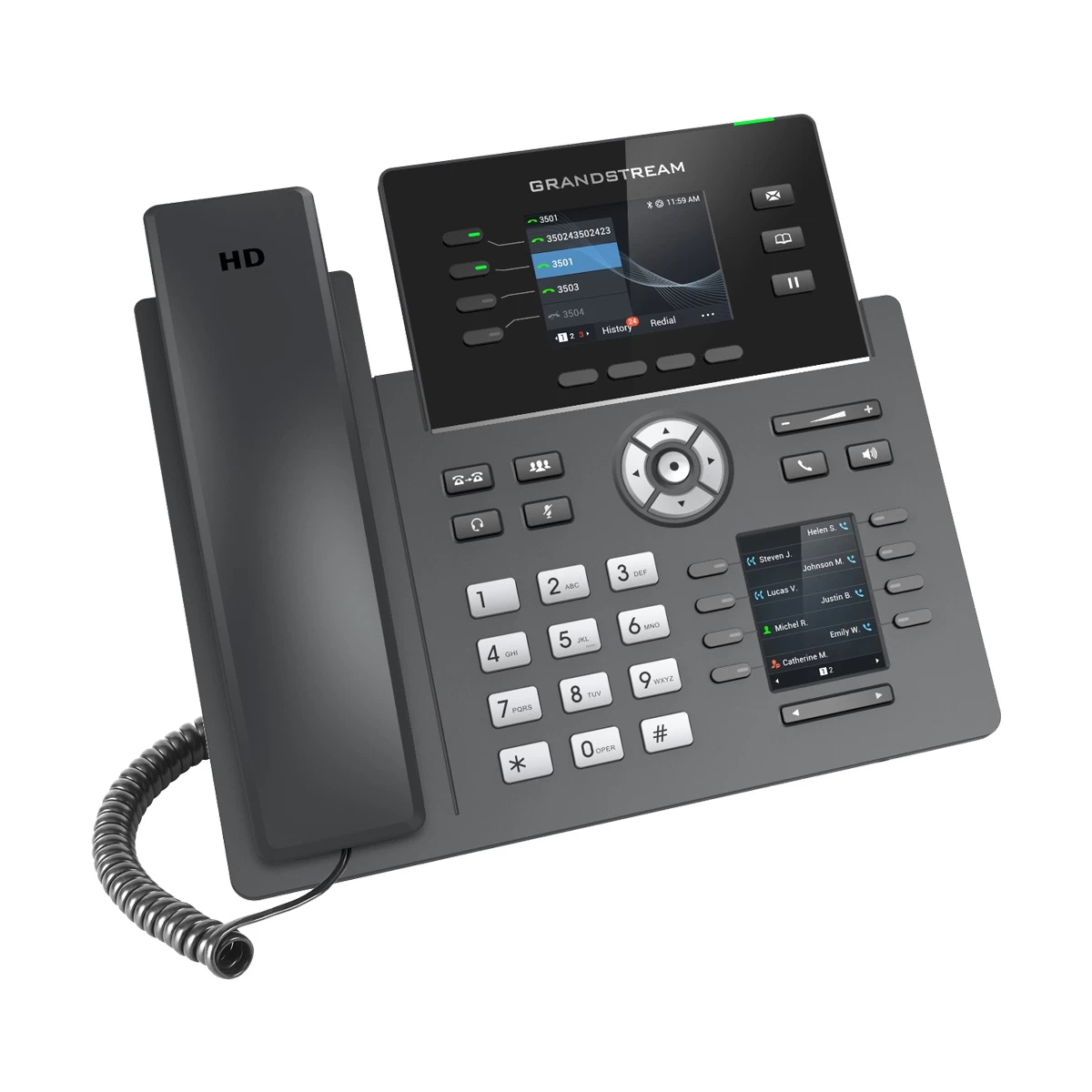 Grandstream GRP2614 4-Line Wi-Fi IP Phone with Adapter