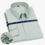 Men's Pure Cotton Long Sleeve Formal Shirt, Regular Fit
