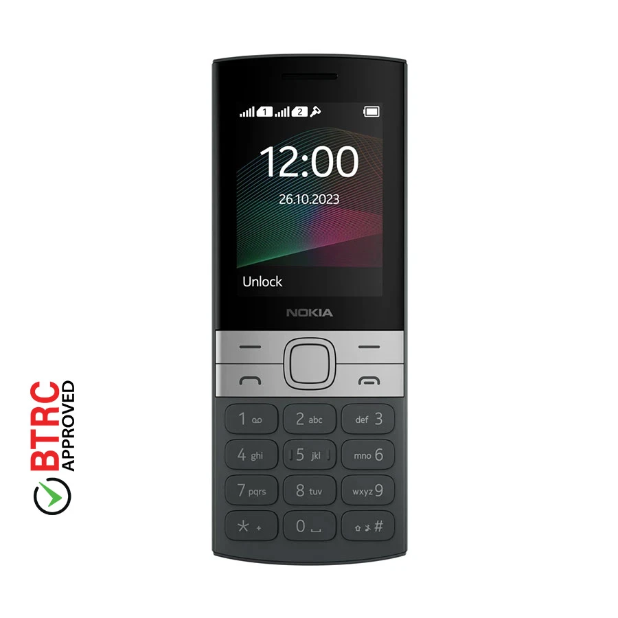 Nokia 150 DS (2023) Black Feature Phone (Dual Sim)