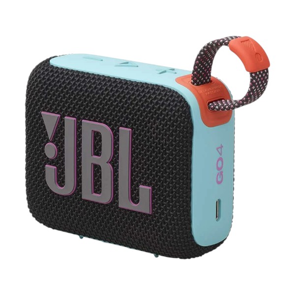 JBL GO 4 ব্ল্যাক অরেঞ্জ পোর্টেবল ব্লুটুথ স্পিকার