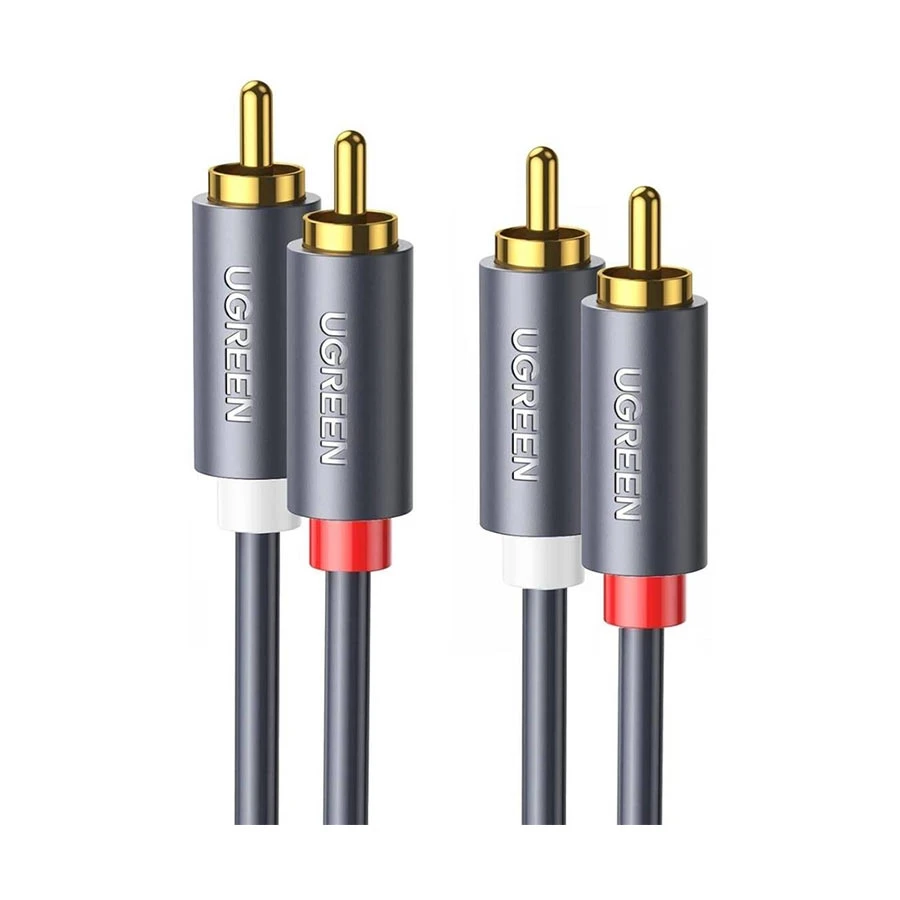 UGREEN AV104 (10517) 2RCA Male to Male, 1.5 Meter, Black Audio Cable