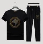 Men's Pure Cotton T-Shirt and Trouser Two-Piece Combo, 6 Colours