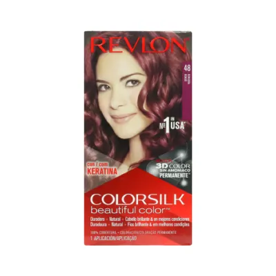 Revlon কালারসিল্ক হেয়ার কালার - 48 Burgundy