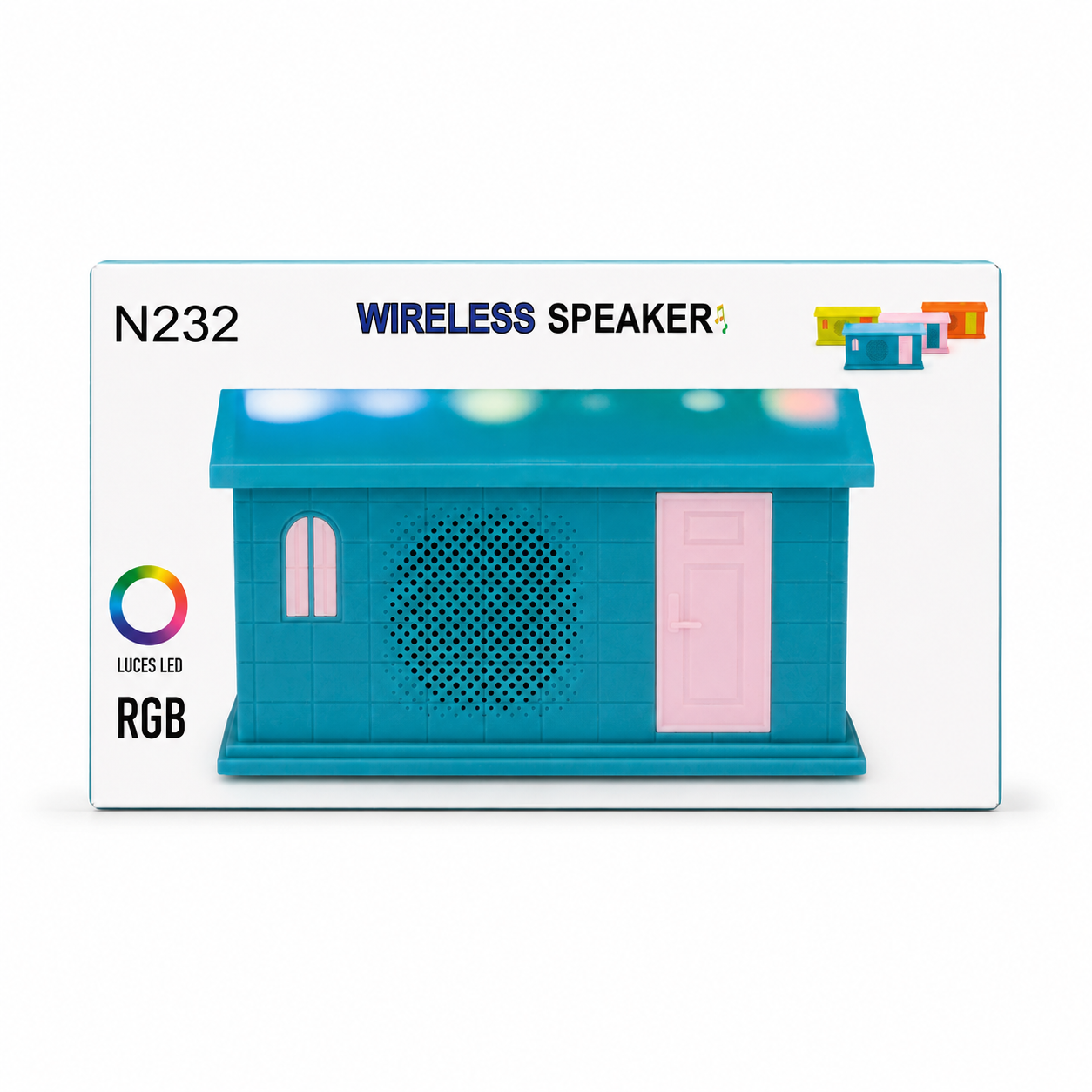 N232 LUCES LED RGB ওয়্যারলেস স্পিকার