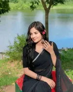 Georgette Saree, 12 Haath, Without Blouse Piece, 6 Colours