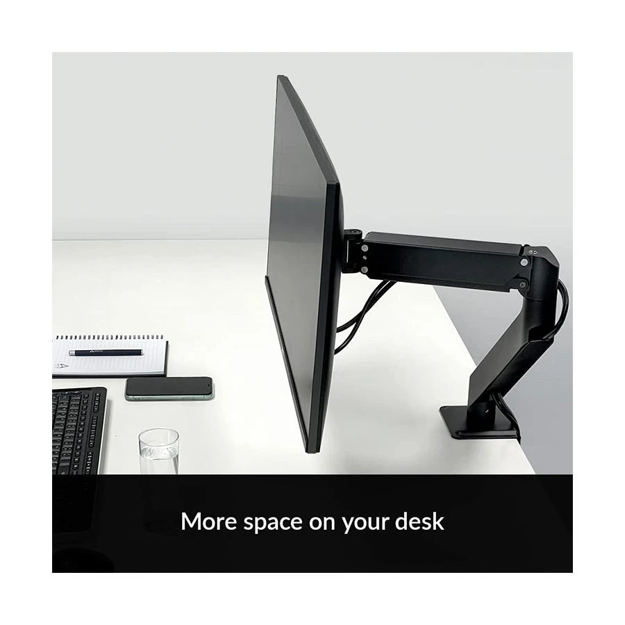 Arctic X1-3D 17-40 Inch Gas Spring Single Monitor Arm Matt Black