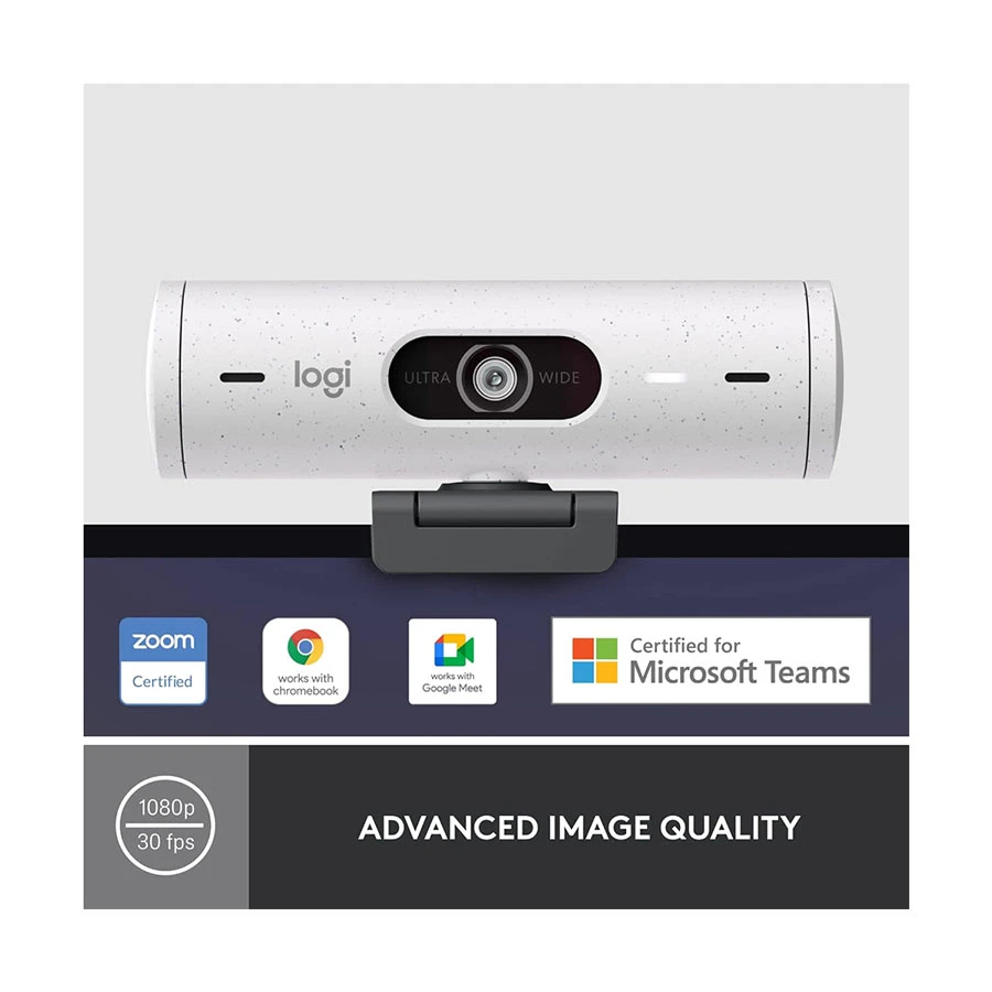 Logitech BRIO 500 FHD USB Type-C Off-White Webcam