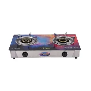 TOPPER Fusion ডাবল গ্লাস অটো গ্যাস চুলা LPG