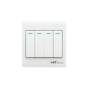 NT blu-ray Primo White 4 গ্যাং 1/2 ওয়ে সুইচ