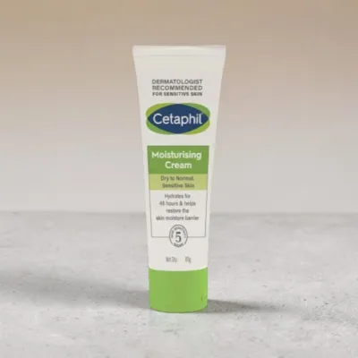 Cetaphil ময়েশ্চারাইজিং ক্রিম, শুষ্ক থেকে নরমাল ও সেনসিটিভ ত্বকের জন্য 80g