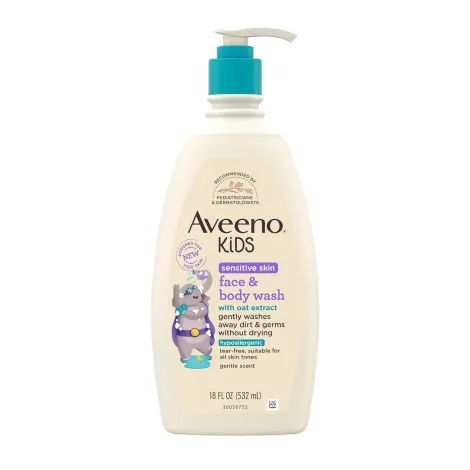 Aveeno Kids সেনসিটিভ স্কিন ফেস ও বডি ওয়াশ 532ml