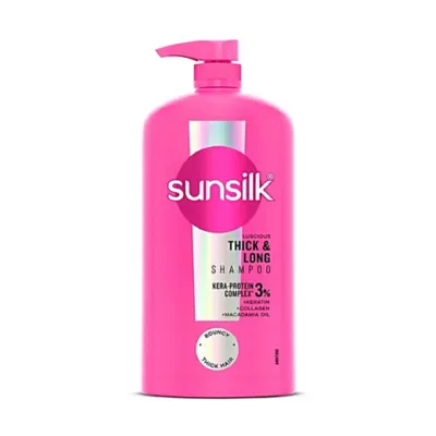 Sunsilk লাসিয়াসলি থিক অ্যান্ড লং শ্যাম্পু 1 লিটার