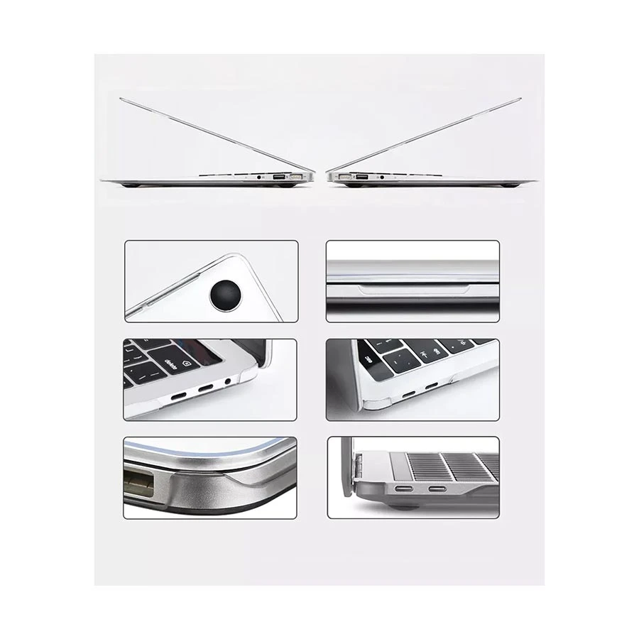 WiWU iSHIELD Ultra Thin Hard Shell Case for 16 Inch MacBook White