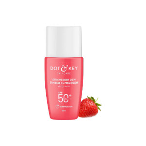 Dot & Key Strawberry Dew Tinted Sunscreen SPF50+ PA+++ 50ml - 01 Porcelain (India)