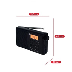 KTF-1715 ব্লুটুথ, TF কার্ড & FM/AM/SO ৩ ব্যান্ডস রেডিও & ক্লক সাপোর্টেড ডিজিটাল ডিসপ্লে স্পিকার