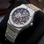 Hublot মেকানিক্যাল ওয়াটারপ্রুফ স্টেইনলেস স্টিল ঘড়ি