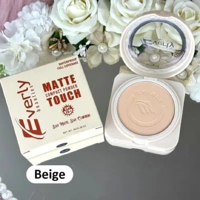Everly Beauties Matte Touch কমপ্যাক্ট পাউডার - Beige