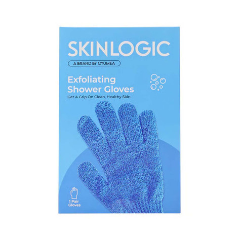 Skinlogic Exfoliating Shower Gloves 1 Pair - Blue (China)