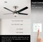 GearUP Wi-Fi সিলিং ফ্যান স্পিড কন্ট্রোলার ও লাইট সুইচ – TUYA/Smart Life অ্যাপ কন্ট্রোল (রিমোট ছাড়া)