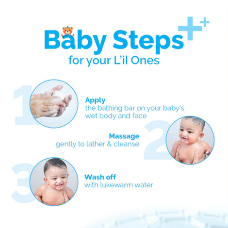 Mamaearth Baby DermaSoft বাথিং বার, বেবি সাবান 75g