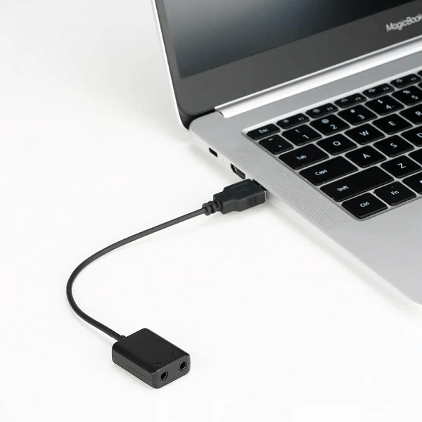 BOYA EA2L 3.5mm মাইক্রোফোন টু USB অ্যাডাপ্টার কেবল