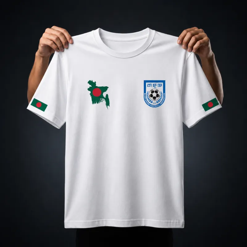 Bangladesh Football Edition ড্রপ-শোল্ডার টি-শার্ট
