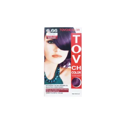Tovch হেয়ার কালার 30ml*2 - 6.66 ফ্লাওয়ারি ভায়োলেট