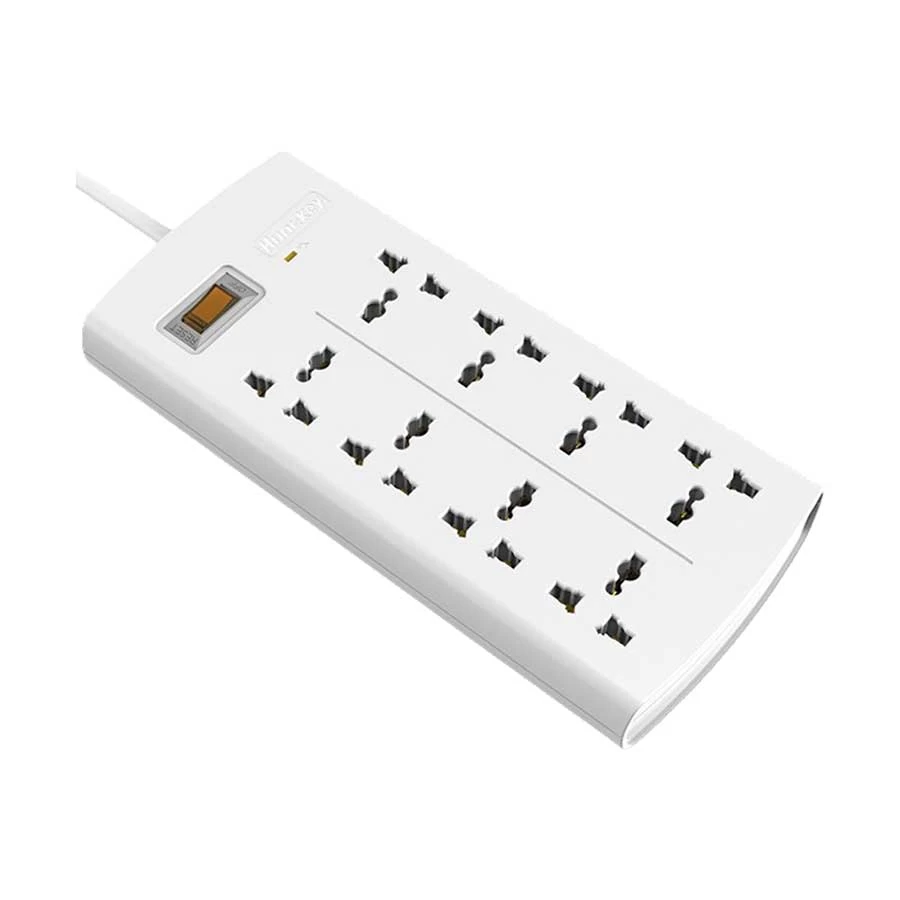 Huntkey SZM604 2 Pin 6 Port Power Strip 3 Meter White