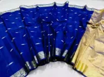Half Silk Plus Joba Paar Saree, Cotton Blend, 2 Colours