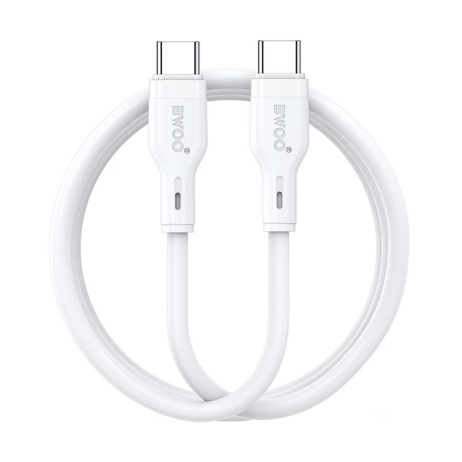 Bwoo BO-X286CC 65W USB-C to USB-C Cable 1 Meter White