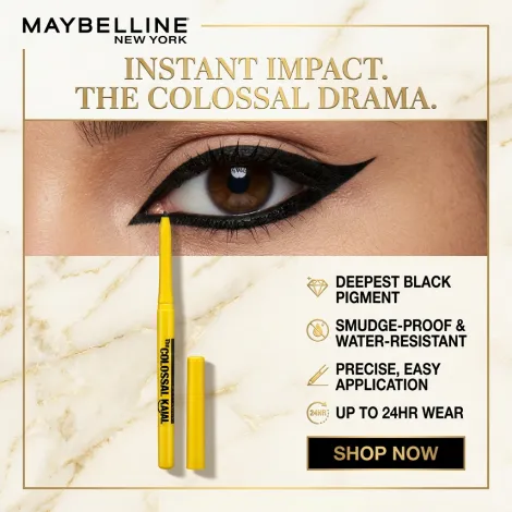 Maybelline The Colossal কাজল ডিপ ব্ল্যাক 0.35 গ্রাম