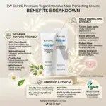 3W Clinic ভেগান ইনটেনসিভ Mela Perfecting ফেস ক্রিম 60ml