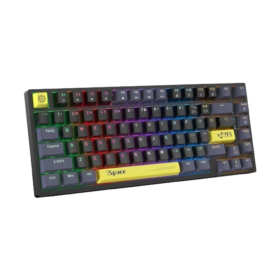 Onikuma G52 RGB Red Switch Mechanical Gaming Keyboard, Blue-Black