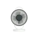 YAGE YG-7999N রিচার্জেবল 8 ইঞ্চি ফ্যান, 360° রোটেশন ও LED লাইট – সাদা