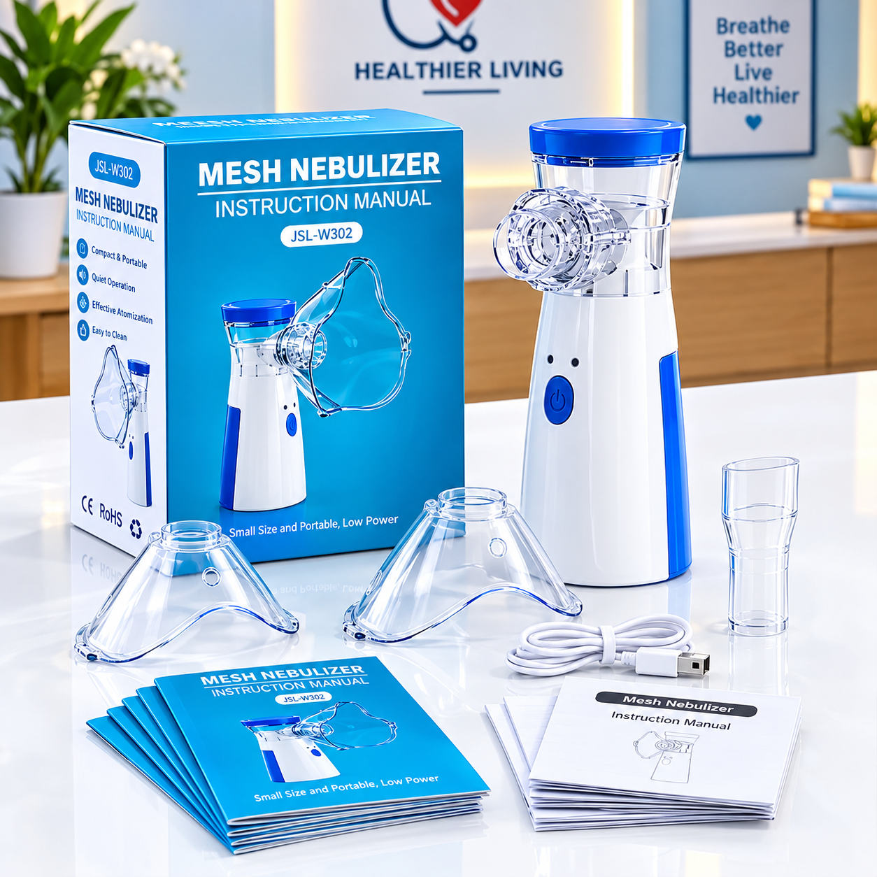 Portable Mesh Nebulizer – JSL-W302