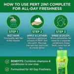Pert Complete 2in1 শ্যাম্পু + কন্ডিশনার 400ml