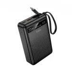 Hoco MMJ-04 20000mAh 35W PD পাওয়ার ব্যাংক, বিল্ট-ইন Type-C ক্যাবল ও LED ডিসপ্লে